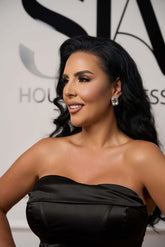 Cercei Daisy cu cristale argintii Sia House pentru femei elegante